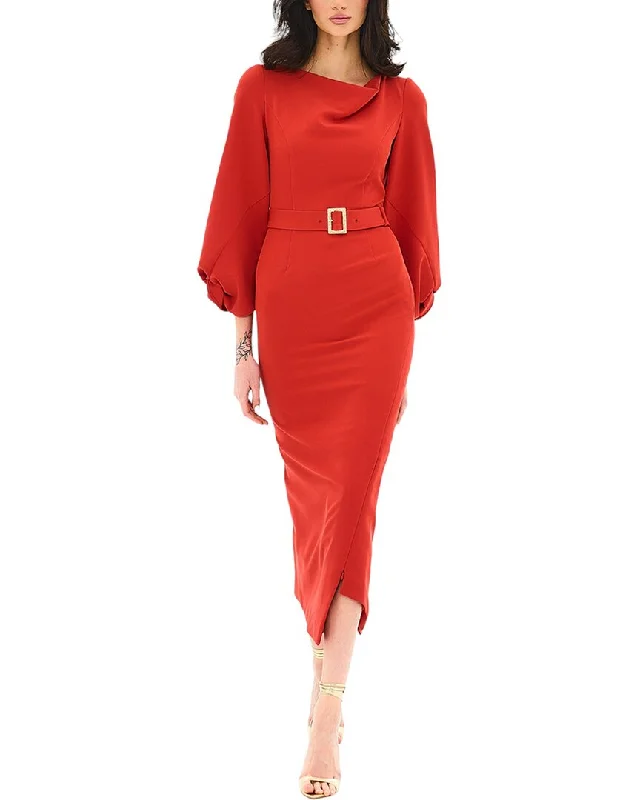 BGL Midi Dress Cozy A-Line Midi Dress