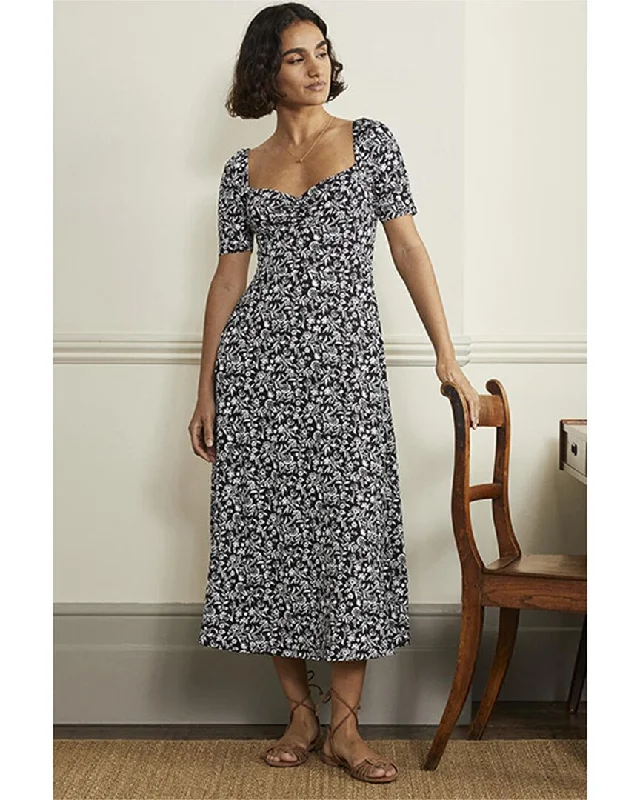 Boden Sweetheart Jersey Midi Dress Fashionable One-Shoulder Midi Dress