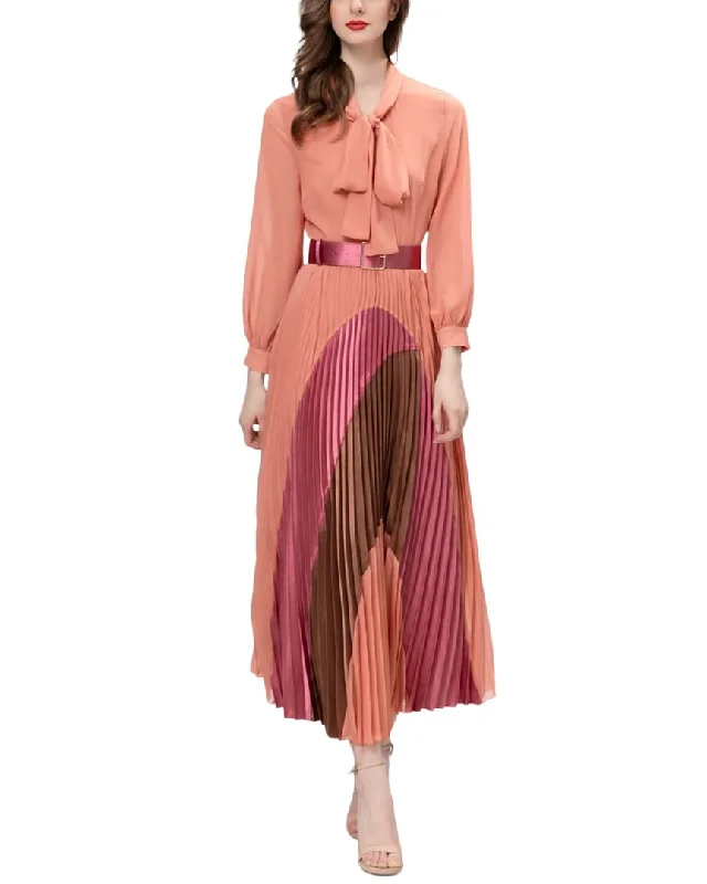 BURRYCO Midi Dress Fashionable High-Low Midi Dress
