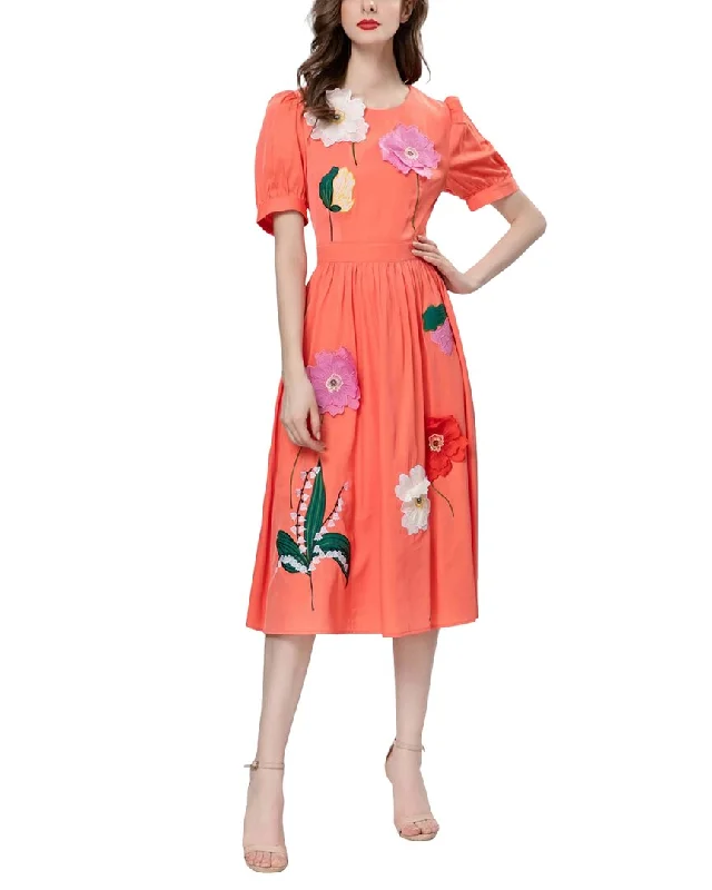BURRYCO Midi Dress Elegant Satin Midi Dress