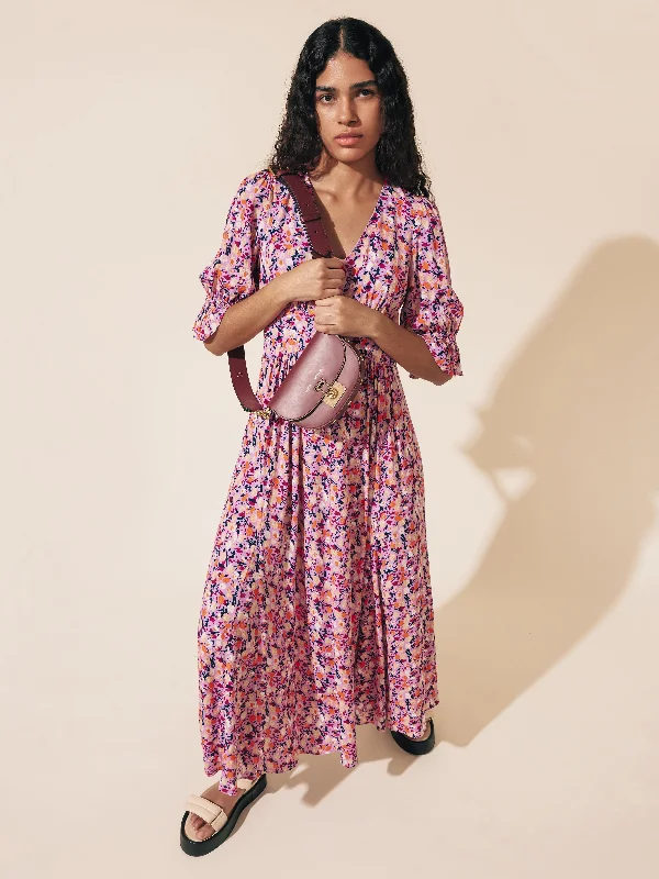 Carnation Midi Dress | Pink Elegant Sleeveless Midi Dress