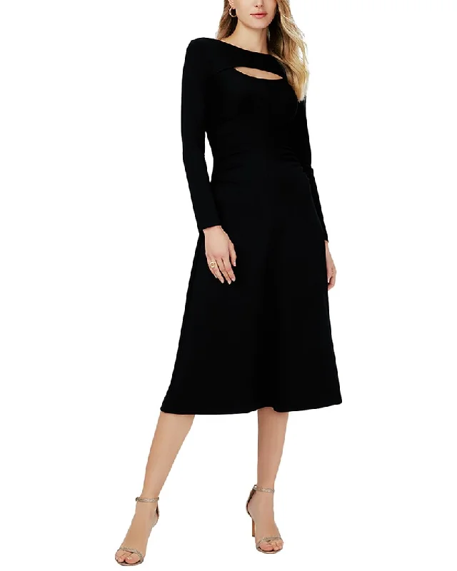 Diane von Furstenberg Andreina Midi Dress Fashionable Floral Embroidery Midi Dress