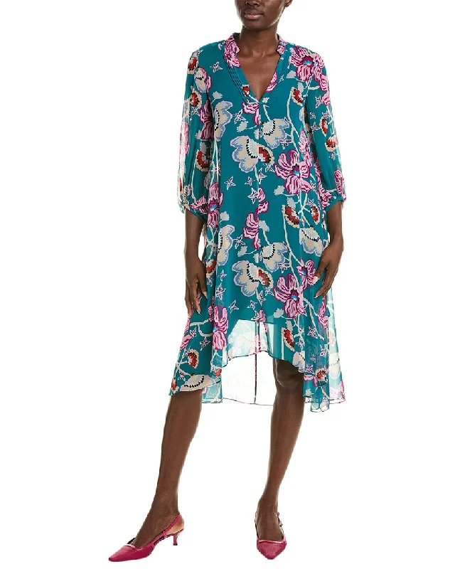 Diane von Furstenberg Ileana Midi Dress Elegant V-Neck Midi Dress