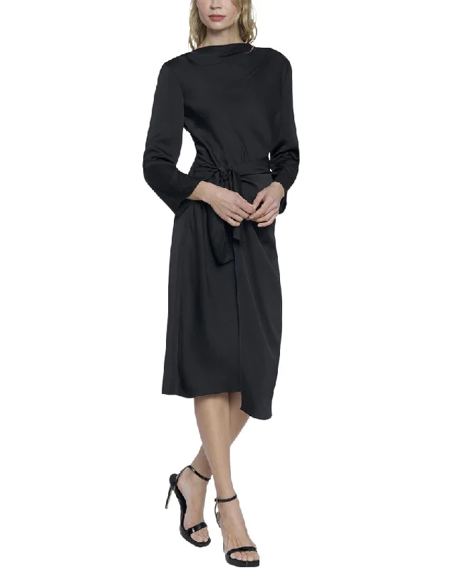 Donna Morgan Midi Dress Stylish Color Block Midi Dress