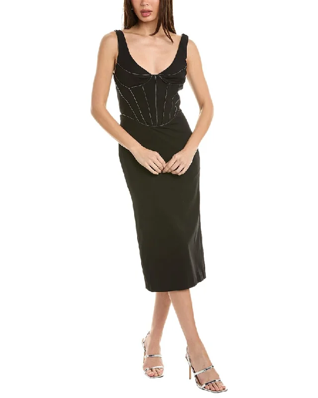 Et Ochs Valerie Midi Dress Chic Off-Shoulder Midi Dress