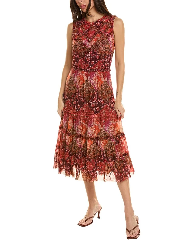 Johnny Was Josephina Midi Dress Stylish Halter Neck Midi Dress