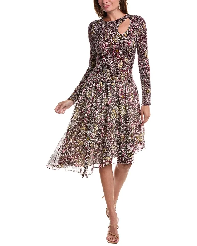 Joie Ludo Midi Dress Elegant Satin Button Midi Dress