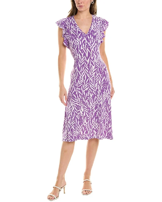 London Times Midi Dress Comfortable Knitwear Midi Dress