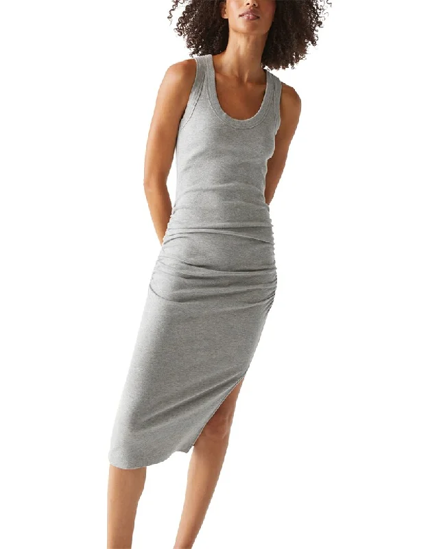 Michael Stars Ulla Scoop Neck Midi Dress Fashionable Shift Midi Dress