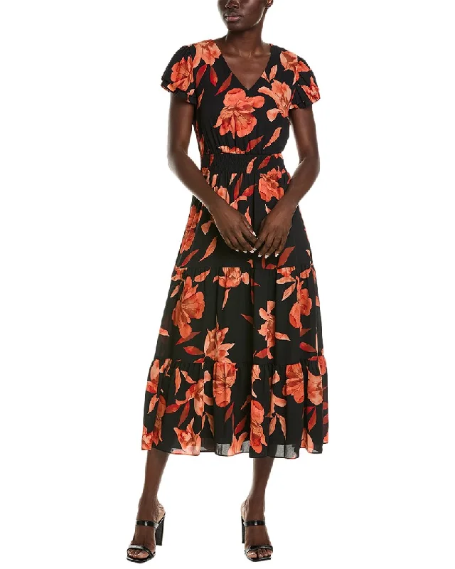Nanette Nanette Lepore Chiffon Midi Dress Stylish Silk Midi Dress