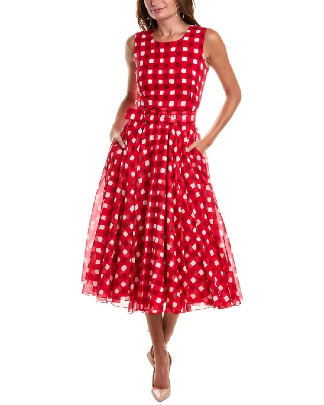 Samantha Sung Aster Midi Dress Elegant Satin Slip Midi Dress