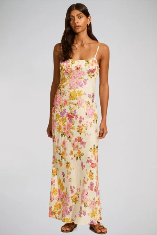 AUGUSTE THE LABEL Womens Lavinia Maxi Dress - Off White Fashionable Sleeveless Maxi Dress