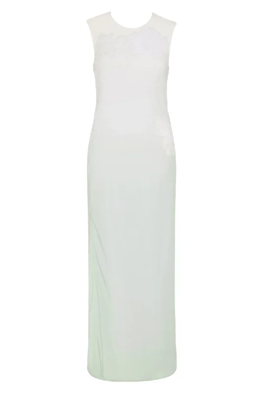 BIARRITZ MAXI DRESS-FOAM OMBRE Stylish Button-Up Maxi Dress
