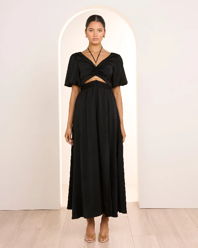 Cartia A-line Maxi Dress Elegant Maxi Dress with Lace