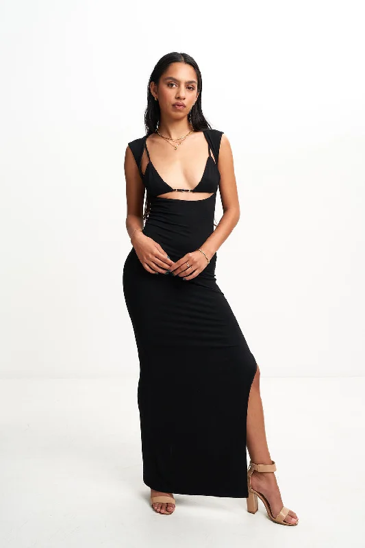 CHRISTY MAXI DRESS Elegant Floral Maxi Dress