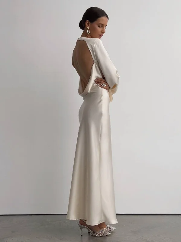Elegant Silk Maxi Dress Elegant Lace Maxi Dress