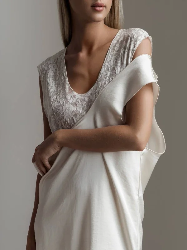 Elegant White Maxi Dress Elegant Sleeveless Maxi Dress