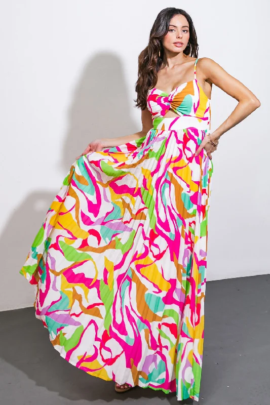 UP TO CHANCE WOVEN MAXI DRESS Classic A-Line Maxi Dress