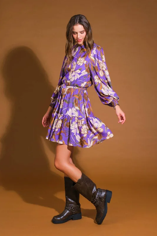 URBAN OASIS WOVEN MINI DRESS Casual High-Waist Mini Dress