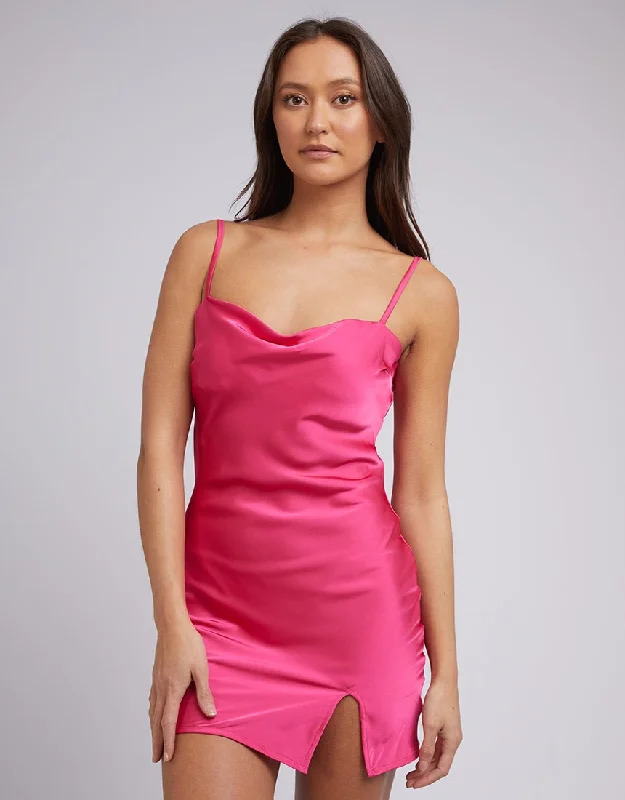 JORGE PIA MINI DRESS PINK Fashionable Mini Dress with Pockets