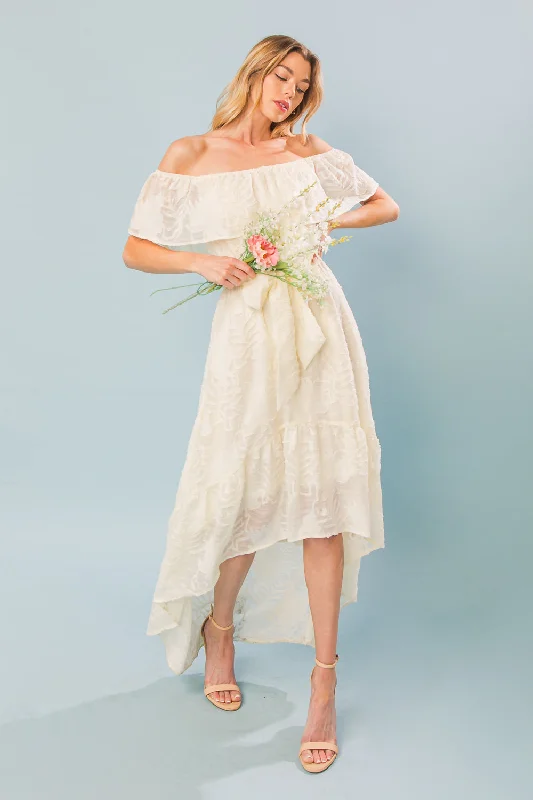 ONLY OTHER MEMORY WOVEN HI-LO MAXI DRESS Comfortable Pleated Maxi Dress
