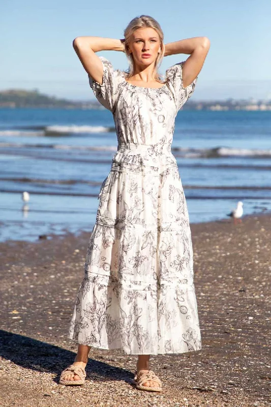 MANILA MAXI DRESS Elegant Maxi Dress with Slit