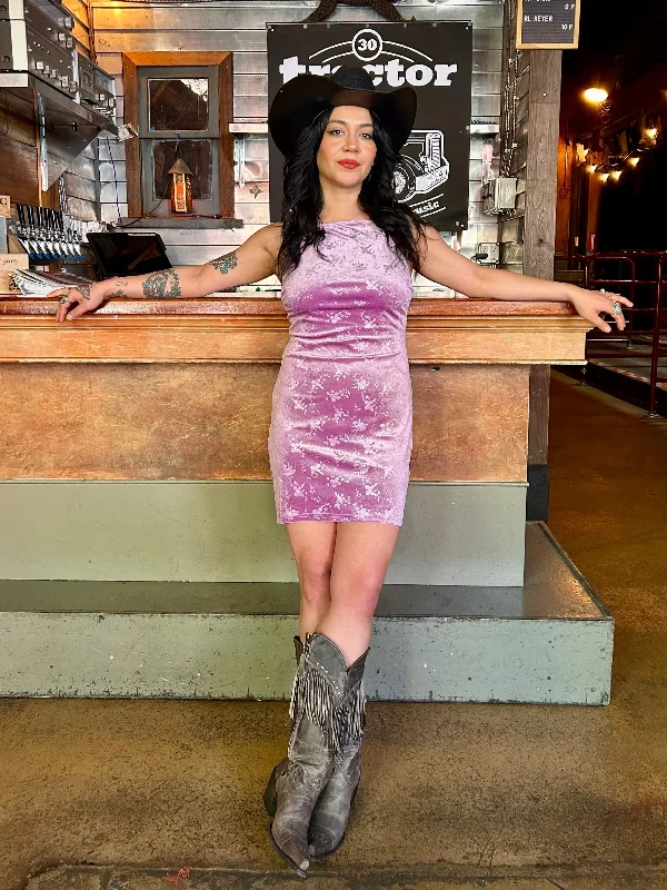 Mariposa Velvet Mini Dress Elegant Sequin Mini Dress