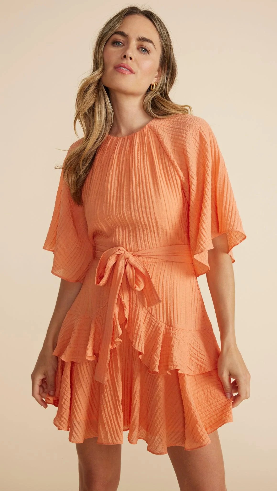 MINK PINK ADELINE MINI DRESS TANGERINE Classic Shift Mini Dress