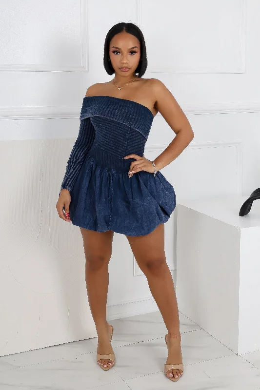 Reigh Mineral Washed Bubble Mini Dress Trendy Wraparound Mini Dress