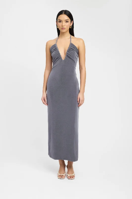 Sunny Maxi Dress Elegant Velvet Maxi Dress