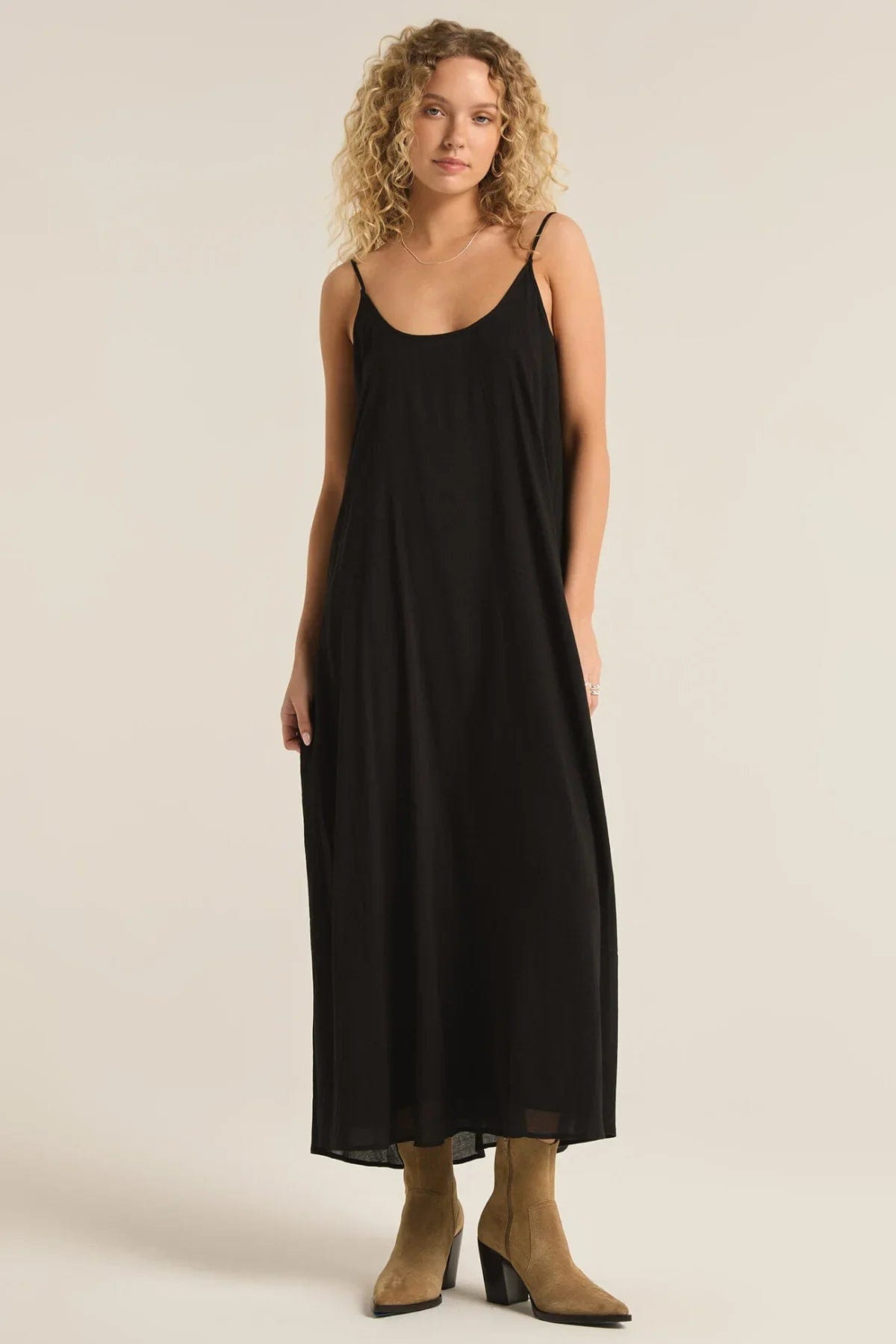 Reed Maxi Dress Elegant Maxi Dress with Pockets