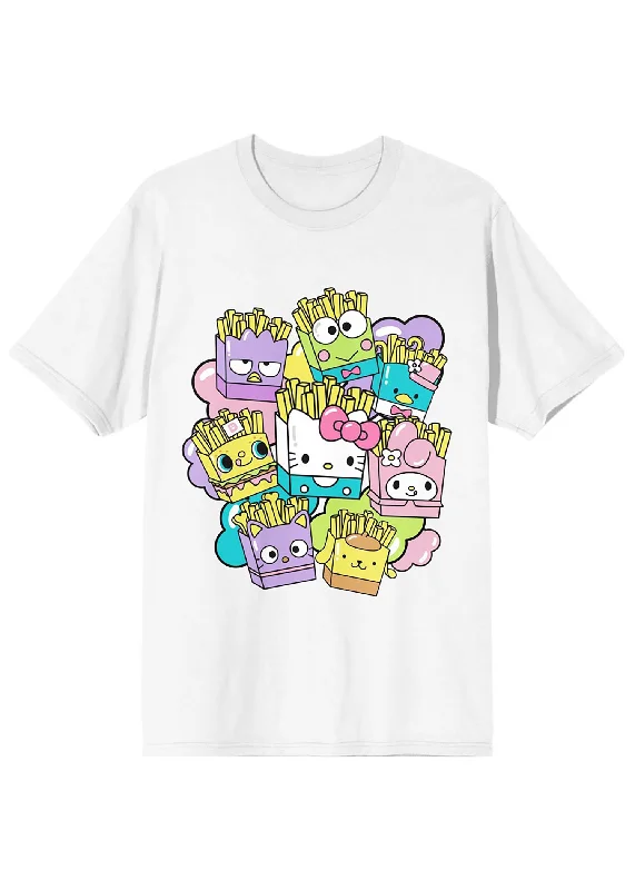 Sanrio Hello Kitty & Friends French Fries Tee Rayon Velvet Corduroy