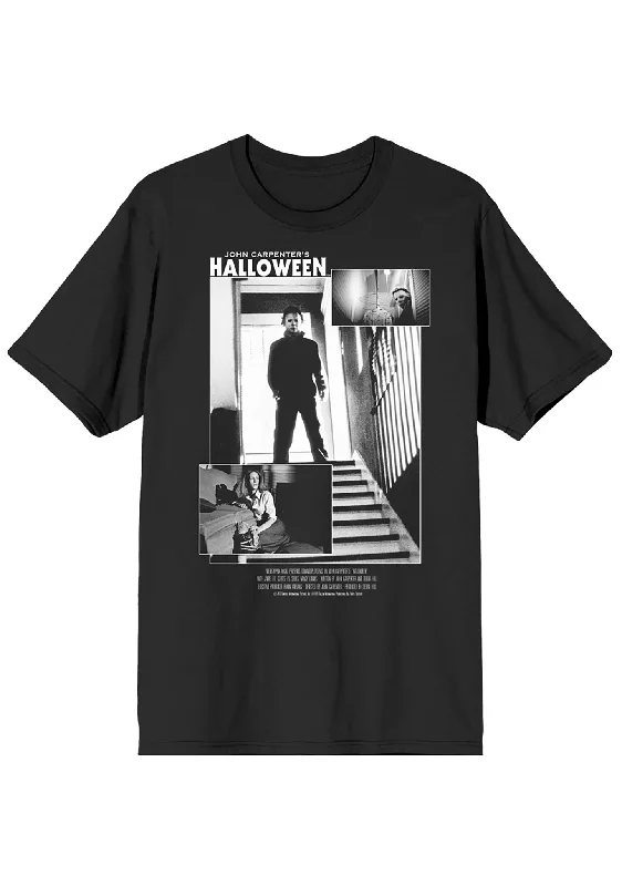 Universal Halloween Michael Myer Unisex Tee Front Pockets Side Pockets Patch Pockets