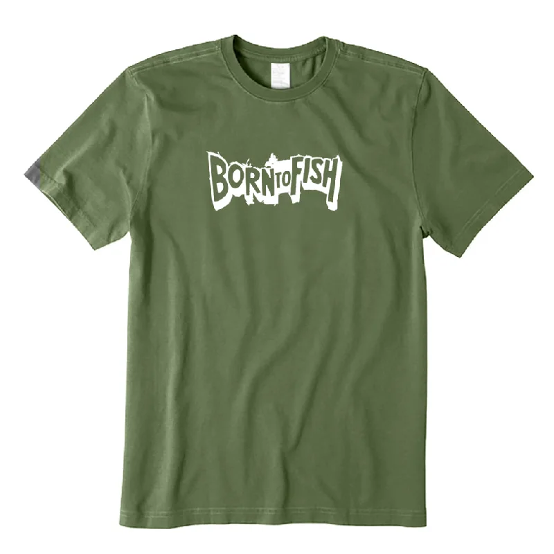 Born To Fish T-Shirt Mesh Canvas Denim