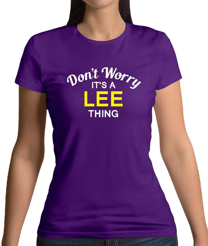 Don't Worry It's a LEE Thing! Womens T-Shirt Hooded Caped Shawl Collar