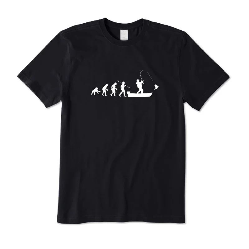 Evolution of Boat Fishing T-Shirt Lace Blend Ribbed Blend Corduroy Blend