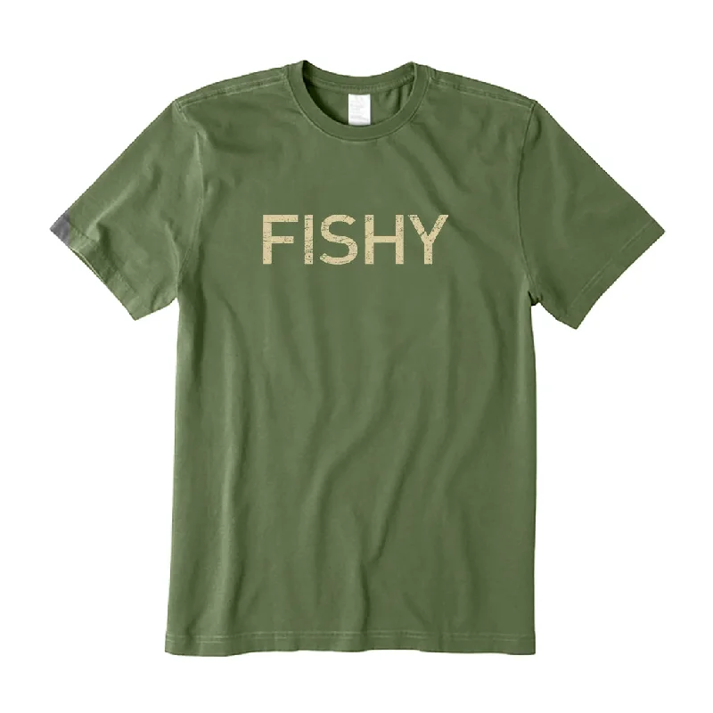 Fishy T-Shirt V-Neck T-Shirt Long Sleeve Cotton