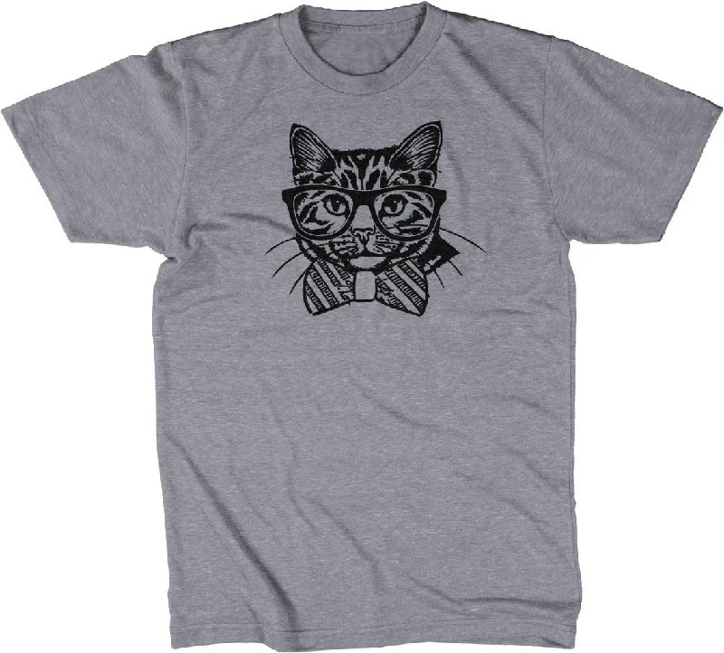 Geek Cat T-Shirt Boxy Fit Fitted Loose
