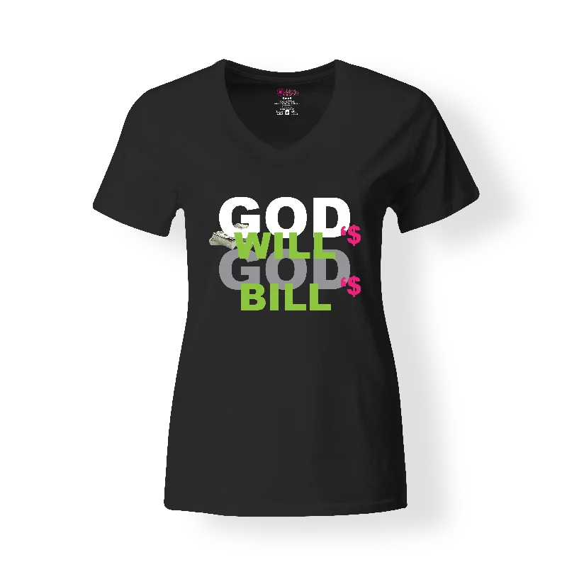 God's Will God's Bill T-Shirt Chenille Blend Fleece Blend Nylon Blend
