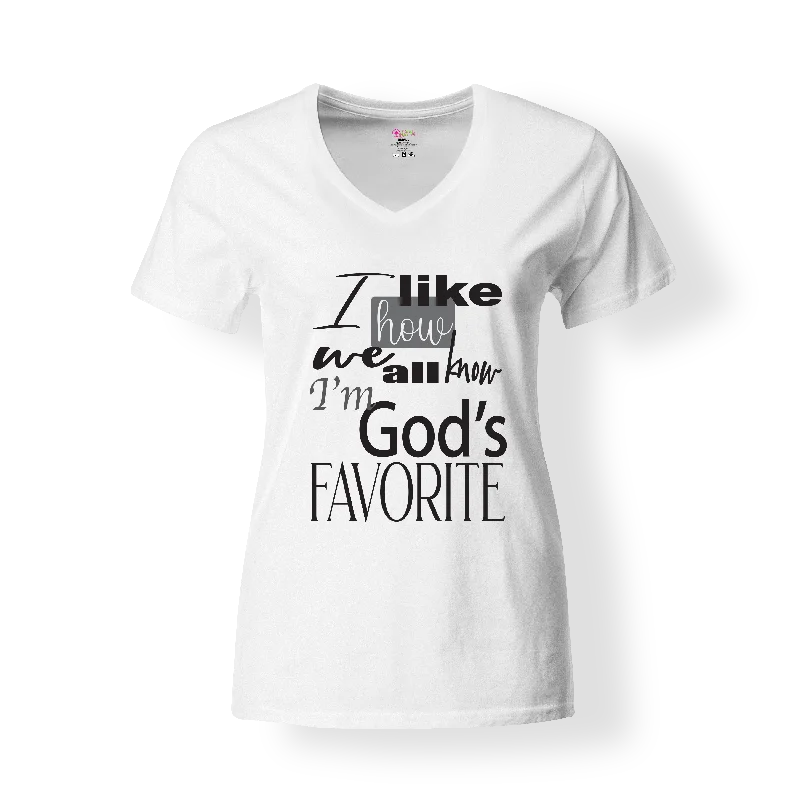 God's Favorite T-Shirt Fitted T-Shirt Seamless Stretchy
