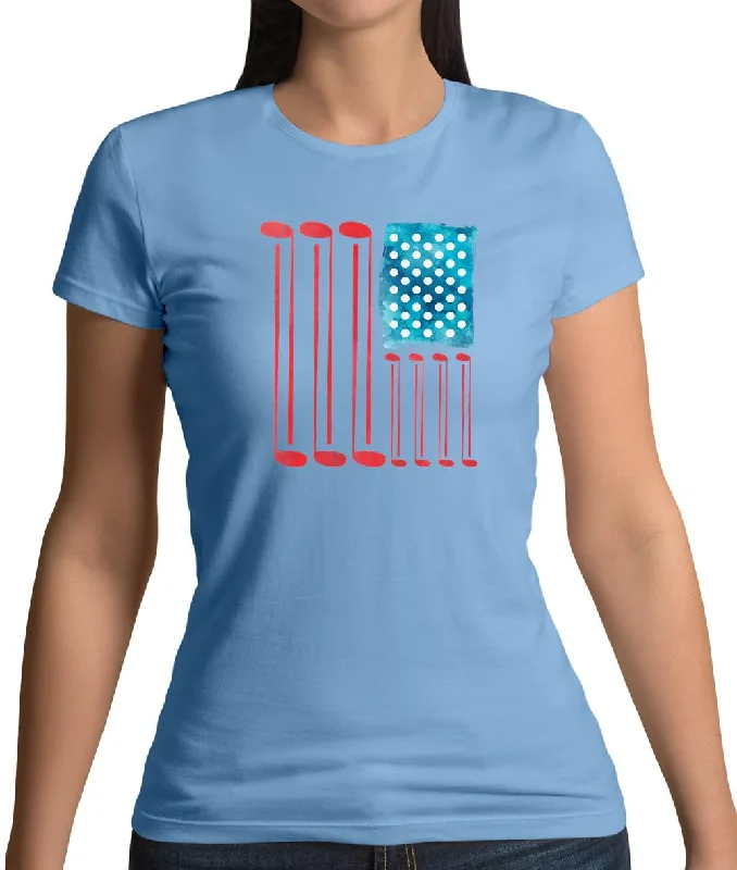 Golferica Womens T-Shirt Seamless Knitted Crochet
