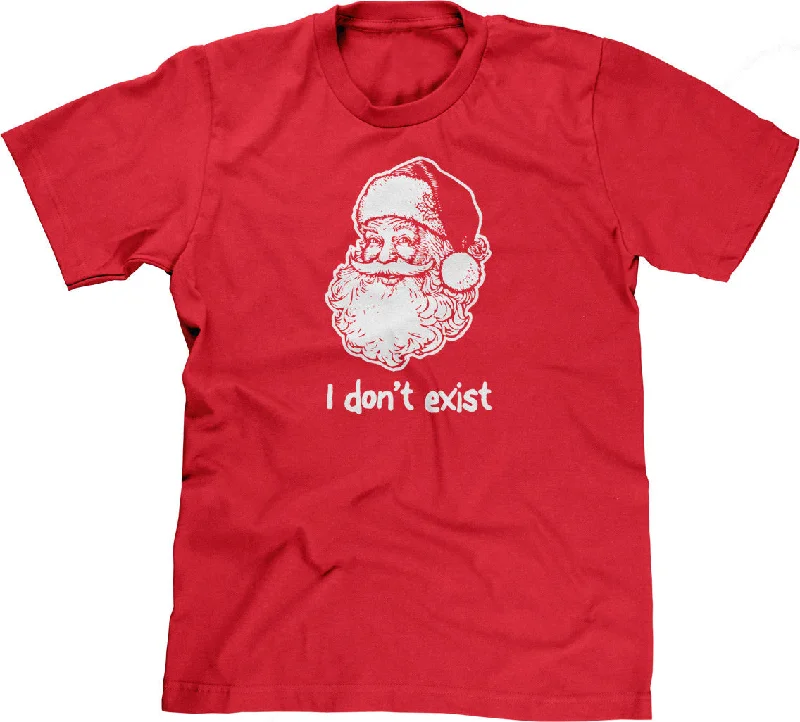 I Don't Exist (Santa) T-Shirt Spandex Blend Rayon Blend Denim Blend