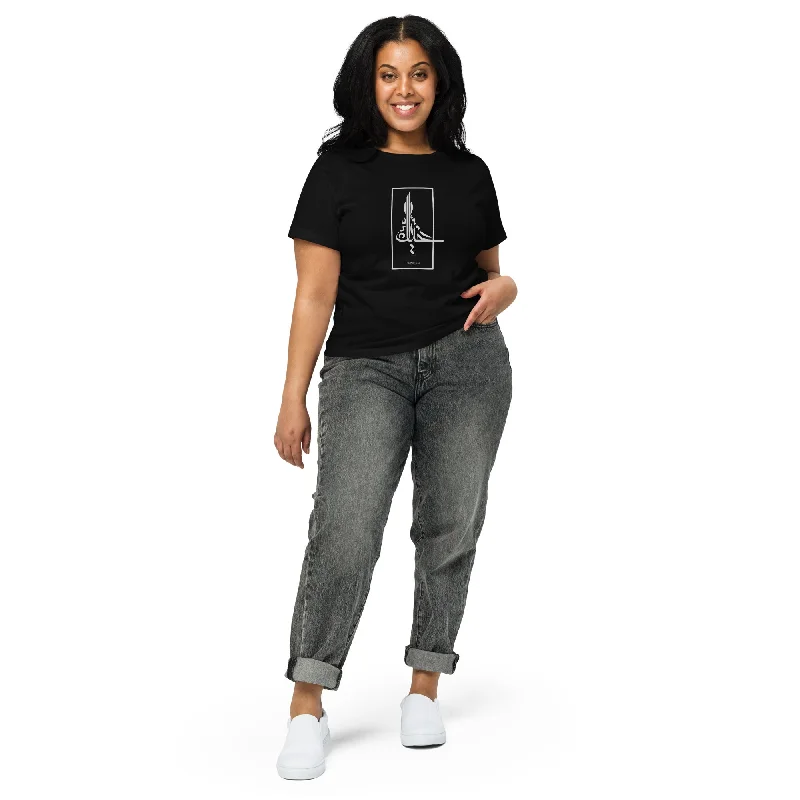 IMAGINATION Women’s High-Waisted Tee Cashmere Blend Cotton Blend Poly Blend