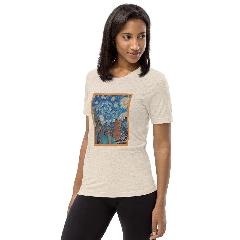 IRAQ Women's Tri-Blend T-Shirt Welt Pockets Slit Pockets Flap Pockets