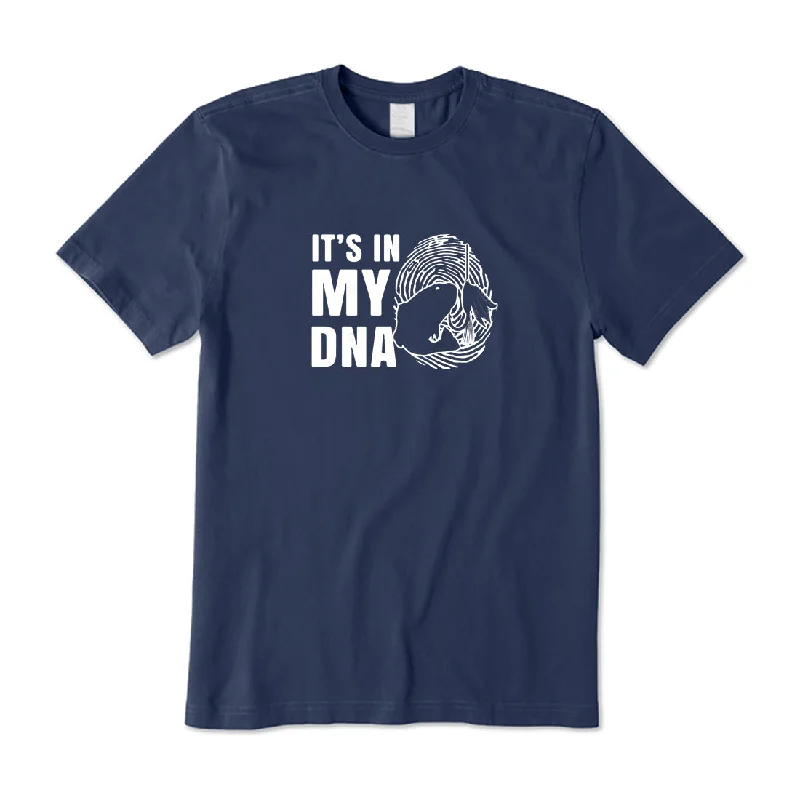 It's In My DNA T-Shirt Beaded Sequined Faux Fur