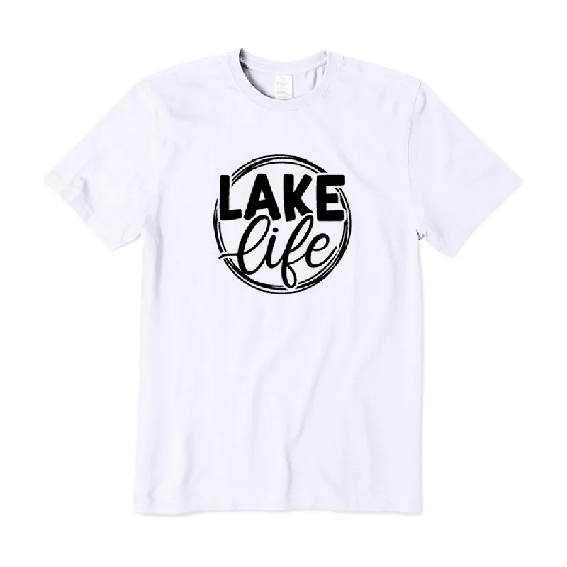 Lake Life T-Shirt Chenille Blend Fleece Blend Nylon Blend