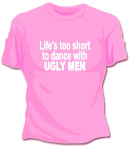 Life's Too Short Girls T-Shirt Solid Print Embellished