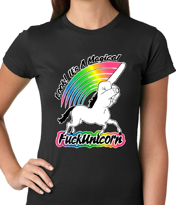 Look It's A Magical F*ckunicorn Funny Ladies T-shirt Mesh Blend Leather Blend Suede Blend Look It's A Magical F*ckunicorn Funny Ladies T-shirt Mesh Blend Leather Blend Suede Blend