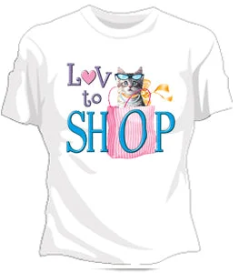 Love To Shop Girls T-Shirt Polka Dot Checkered Tartan