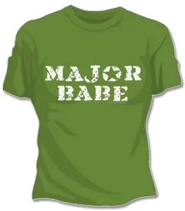 Major Babe Girls T-Shirt Mesh Canvas Denim